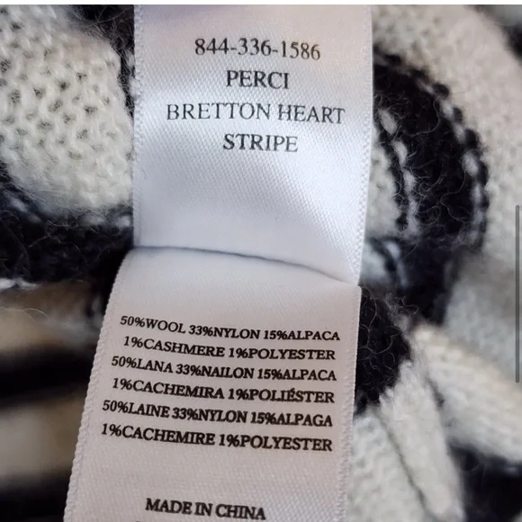 Rails Perci Bretton Heart Striped Sweater Striped - Picture 11 of 12